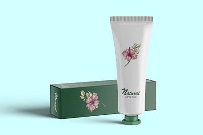 Cosmetic Cream Tube & Box Mockups 3d 3d illustration 3d modeling 3d rendering cad modeling cosmetic packaging mock up packaging design packaging mockup product design product mockup product packaging product visualization