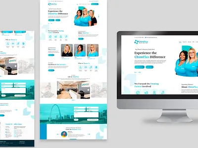 Chiroplus A Medical Organisation Website animation figma graphic design hirewebdesigner ui website