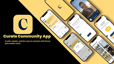 Curate Community Mobile App design ios app design mobile app mobile design social media design ui user experience ux design
