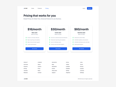 SaaS pricing page app branding design figma graphic design illustration logo typography ui ux vector