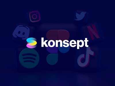 Konsept logo design exploration 02 brand identity branding colorful graphicdesign identity k k logo lettermark logo logos minimal modern monogram process