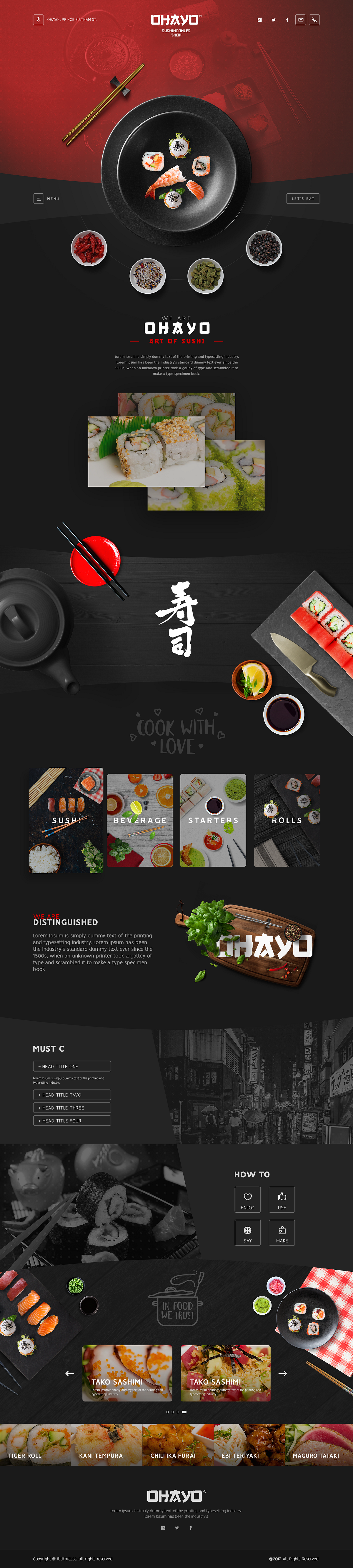 🍣OHAYO FOOD  - Landing page Image 0