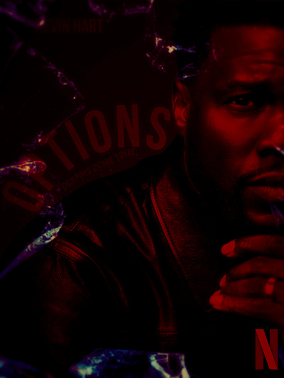 Netflix Kevin Hart Movie Concept design graphic design illustration ui ux