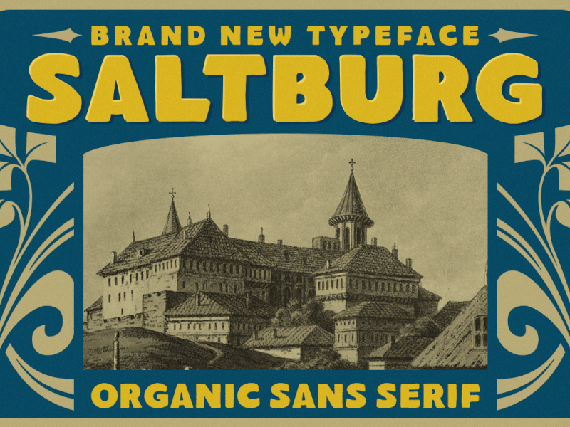 Saltburg - Organic Sans Serif freebies headline font