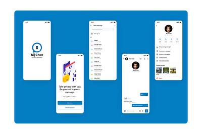 Chat App Design (Nij Chat) app design application design mobile app ui user interface