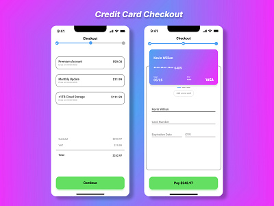 Credit Card Checkout #dailyUI #002 checkout credit card checkout dailychallenge dailyui payment payment gateway ui