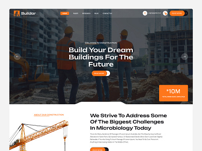 Construction Website Design construction website design figma interior design uiux ux design web design website