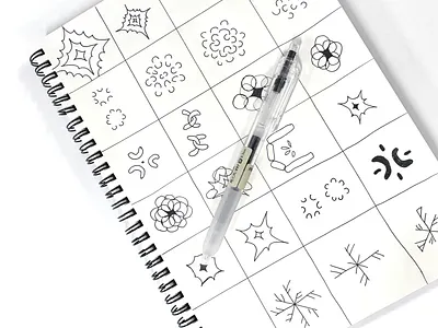 Logo Exploration black and white drawing exploration explosion logo process