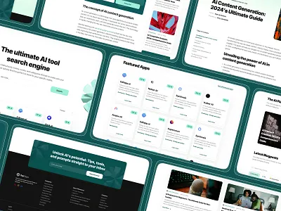 TopApps.ai - Designing the Ultimate AI Tool Search Engine green ui