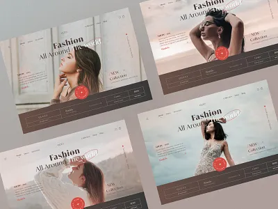Fashion Landing Page clothes clothing design e commerce e commerce ecommerce fashion fashion shop landing page model online shop product page shop ui ux web website design