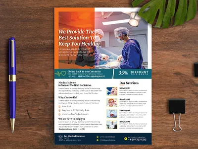 Modern Medical & Healthcare Flyer care clinic clinic flyer dental dentist devdesign devdesign.studio doctor emergency equipment fitness flyer health healthcare flyer hospital hospital flyer leaflet medical medical flyer medicine
