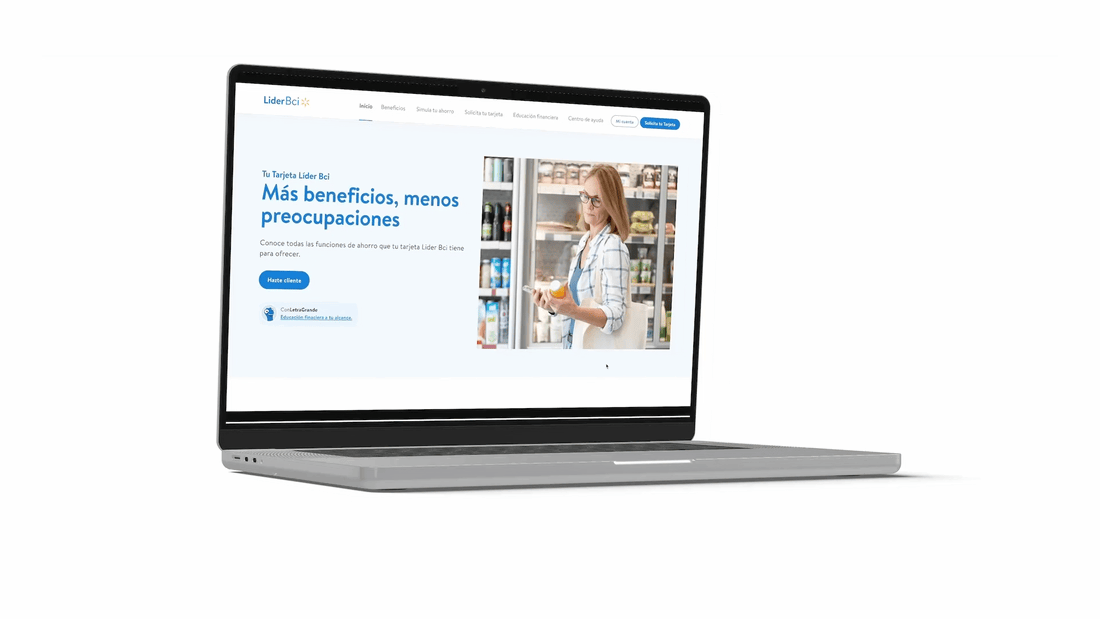 Lider Bci (rediseño) bci lider redesign ui ux walmart web design