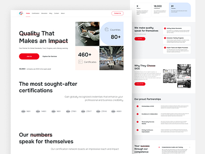 Landing Page - Certification Company 🎯📜 b2bmarketing businesswebsite certification cleanui conversionoptimized corporatedesign creativedirection designinspiration designtrends digitaldesign highconverting landingpage minimaldesign moderndesign professionalservices trustbuilding ui userexperience ux webdesign