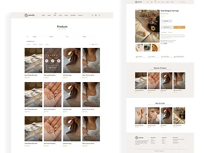 eCommerce Collection & Product Page branding design fashion illustration logo typography ui ux vector web