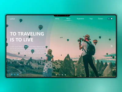 traveling Landing Page app apps tamplate apps ui branding business ui design illustration logo travellia ui website