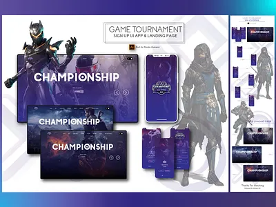 Gaming Landing Page ui app apps tamplate apps ui branding business ui design game ui illustration store ui web ui website