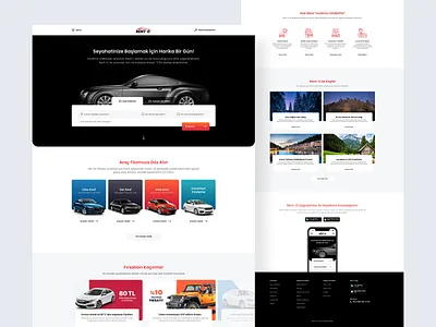 Car Rental Landing Page car car rental landing page rent website