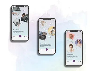 Onboarding screens app casual design design job job offer mobile app mobile application onboarding product design ui uiux ux