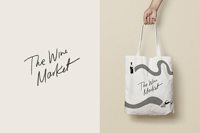 The Wine Market - A Rebrand branding design illustration illustrator logo rebrand shop typography vector wine