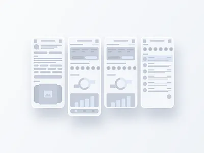 Low-Fidelity Wireframe design lofi low fidelity mobile ui ui design ux ux design wireframe