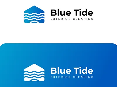 Blue Tide Modern Logo Design blue logo design clean logo design gradient logo design graphic designer in pakistan house logo design logo design logo designer in pakistan minimal logo design modern logo design
