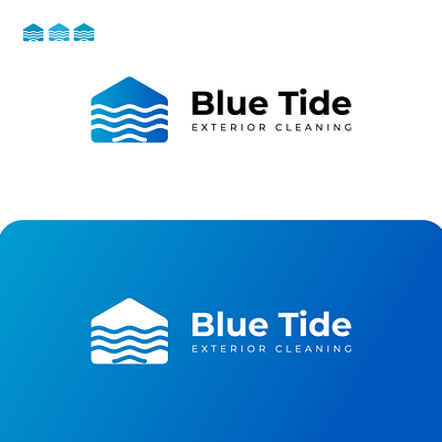 Blue Tide Modern Logo Design blue logo design clean logo design gradient logo design graphic designer in pakistan house logo design logo design logo designer in pakistan minimal logo design modern logo design