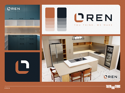 Oren branding customized design furniture graphic design interior design logo oren