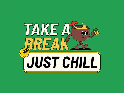 Take A Break beach beach vibes break character character design chill coconut cool cute fresh good vibes illustration just chill mexican mexico mexico city springbreak summer summertime take a break