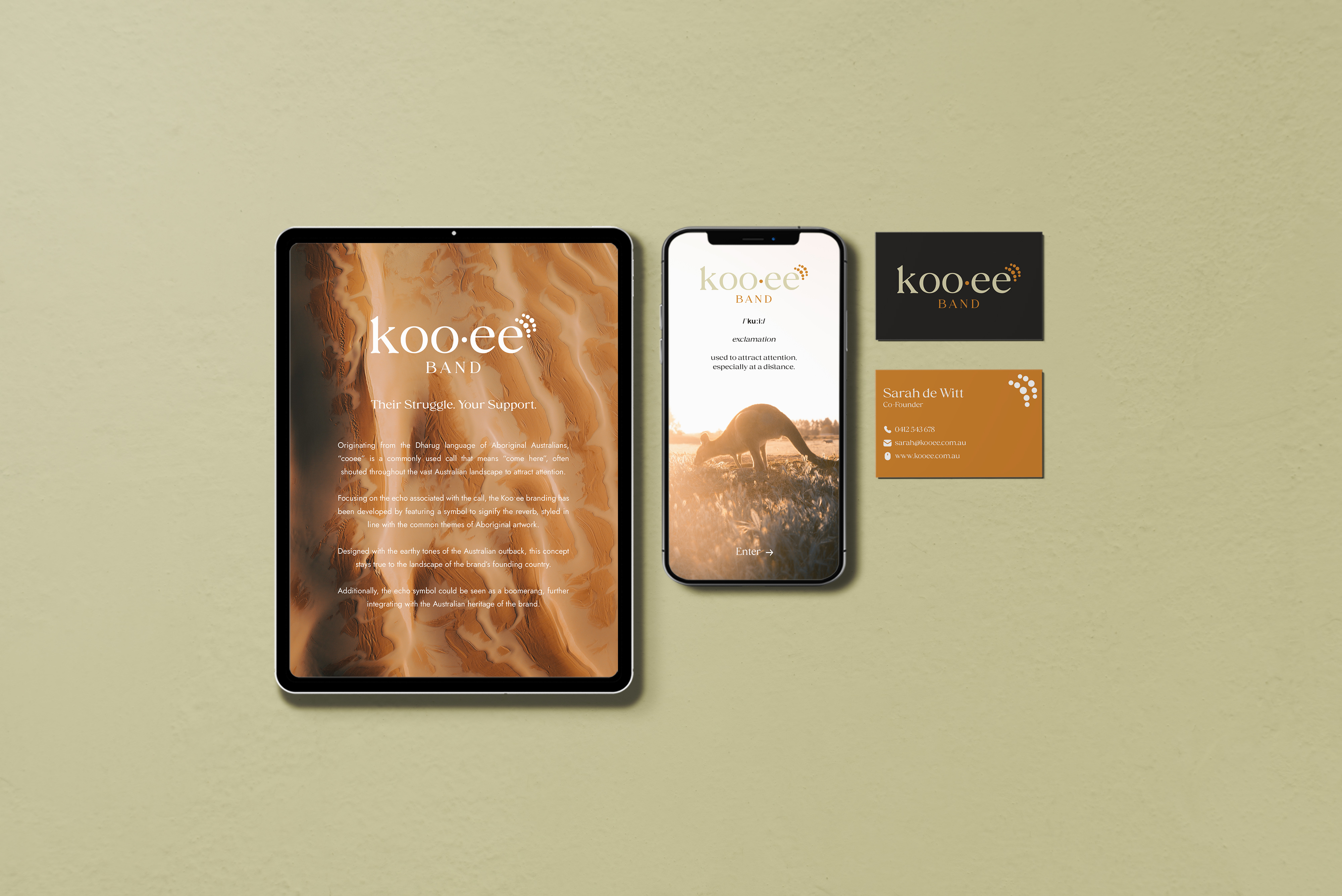 Koo•ee Band: Brand Development aussie australia australian brand brand development brand guidelines branding communications design design graphic design logo melbourne mental health modern outback style guide