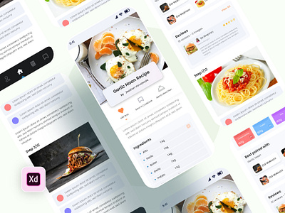 Food App 🍟 V8 3d animation app app design apps design branding design fashion new app food new app food recipe one page graphic design illustration landing page logo medical new app motion graphics ui ux vector web