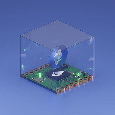 Crypto Circuit - #ETH 3d 3d art art blender blender 3d collectibles crypto cycles render eth etherium graphic design nft