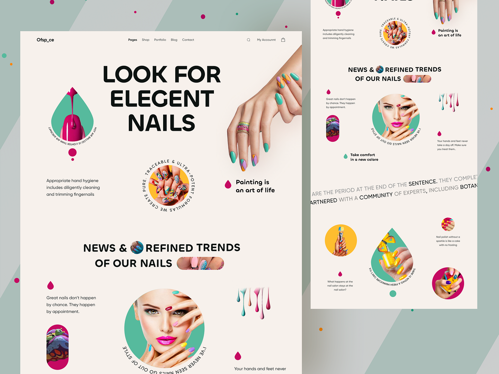 Beauty Product Landing by Ofspace on Dribbble