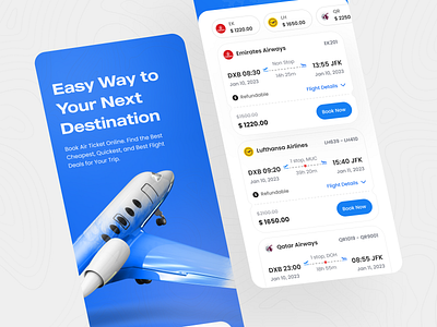 Flight Booking App UI air air ticket air ticketing airplane app design book booking booking app booking system clean ui flight flight booking minimal mobile mobile app mobile app design mobile ui sunnah lab ticket uiux