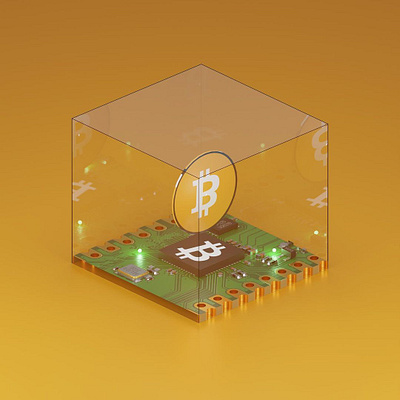 Crypto Circuit - #BTC 3d 3d art art bitcoin bitcoin art blender blender 3d btc collectibles crypto crypto art cycles render design graphic design