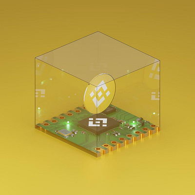 Crypto Circuit - #BNB 3d 3d art art binance coin blender blender 3d bnb collectibles crypto crypto art crypto currency cryptocurrency design graphic design