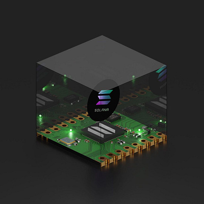 Crypto Circuit - #SOL 3d 3d art art blender blender 3d collectibles crypto crypto art crypto currency cryptocurrency cycles render design graphic design nft sol solana solana chain solana nft ui