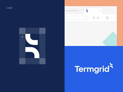 Termgrid - Logo b2b brand brand guidelines branding cms design discovery graphic design logo mockups product design rebrand research saas ui ux visual identity web design website wordpress