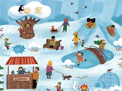 Wimmelbuch branding character character design children childrens book childrens illustration design illustration kids book wimmelbuch