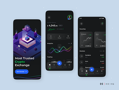 Crypto Exchange Platform app bank bitcoin blockchain crypto exchange crypto wallet cryptoart darkmode design eth invest minimal money nft nft art payment ui ui design uiux wallet