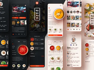 NOQ food food app food delivery interface mobile design product design services ui user experience ux