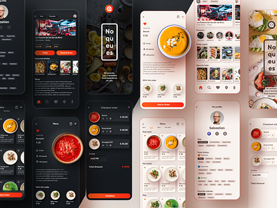 NOQ food food app food delivery interface mobile design product design services ui user experience ux