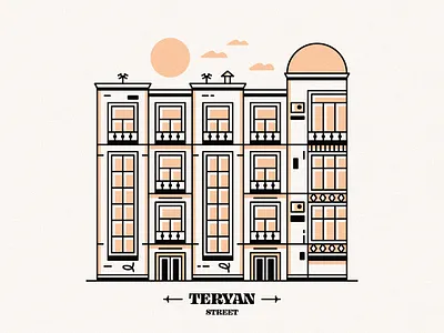 Teryan Street ~ Yerevan architecture armenia armenian illustrator building come to armenia come to yerevan design graphicdesign illustration lineart old building street teryan street vector yerevan yerevan city