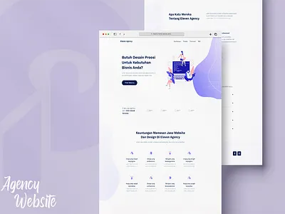 Agency Website ui web design website wordpress