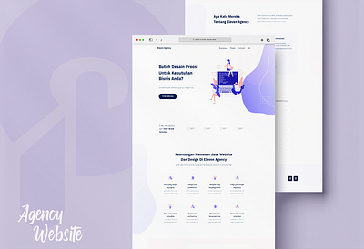Agency Website ui web design website wordpress