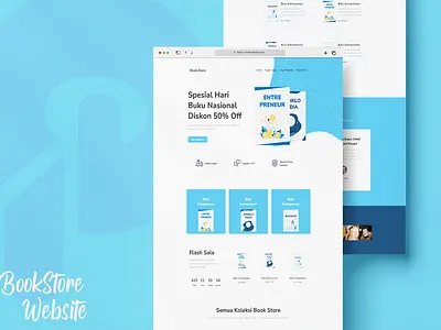 Bookstore Website graphic design ui website website design wordpress