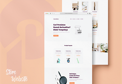 Home appliances product sales page graphic design ui web design website wordpress