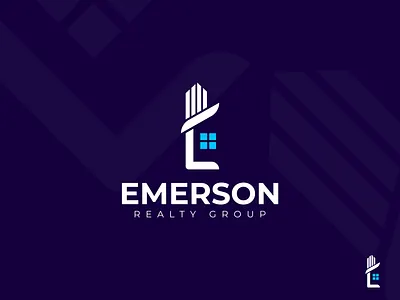 Emerson Realty Group Logo Design I Real Estate I Logo Branding abstract apartment rent architecture brand identity branding building logo business logo company branding construction corporate logo graphic design home icon house logo logo design logo icon logo idea logo type modern logo monogram real estate logo