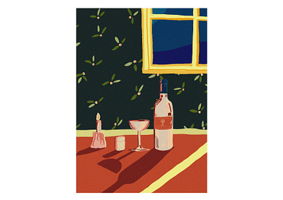 Une soirée à la campagne design illustration