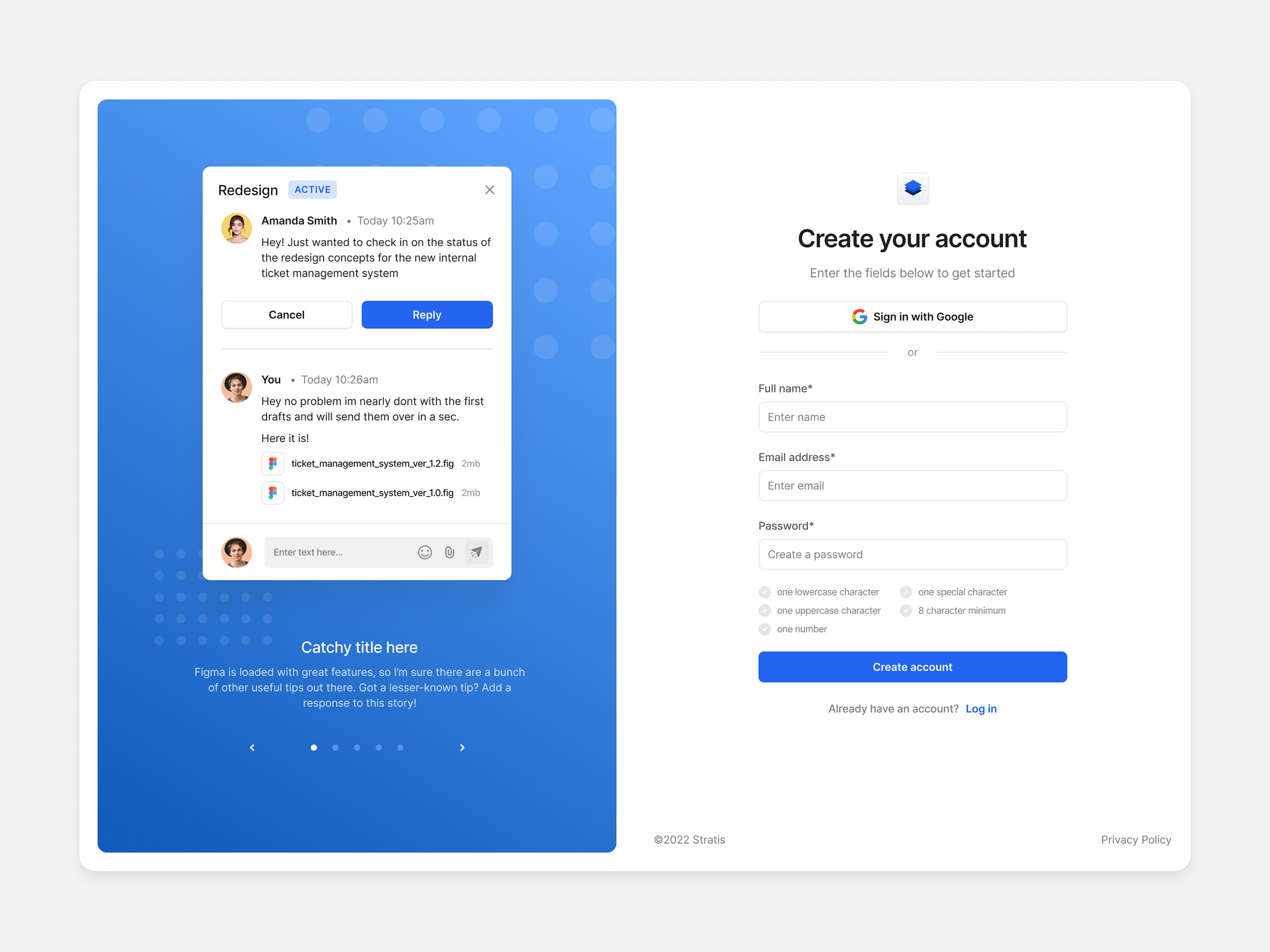 Sign Up Template Free Download