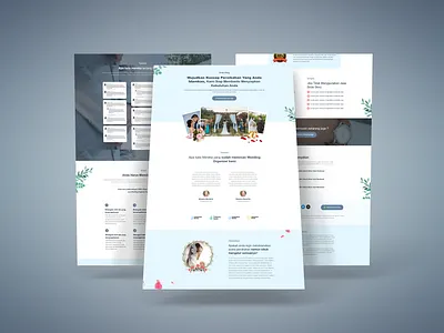 Wedding Organizer Sales Page ui web design website wordpress